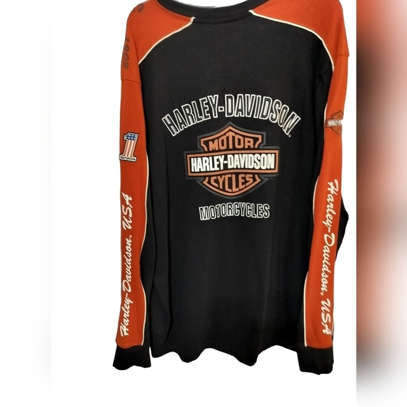 M332) RARE 2005 Harley Davidson Embroidery Long Sleeve Sweatshirt Size 2XL - Picture 2 of 10